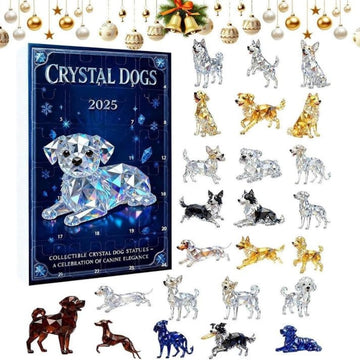 Crystal Dog Advent Calendar Christmas Gift For Dog Lovers Dog Breed Gift Acrylic Blind Box Countdown Calendar Pet Lovers Dog Mom Dad