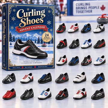 Curling Shoes Advent Calendar 2026 - 24-Day Countdown, Acrylic Charms