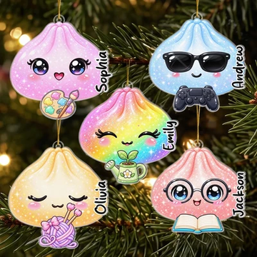 Custom Acrylic Ornament - Personalized Christmas Birthday Gifts For Kids - Sweet Little Dumpling This Season