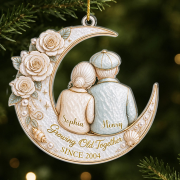 Custom Acrylic Ornament Personalized Anniversary Christmas Wedding Gifts For Husband And Wife Him And Her From This Day To Forever