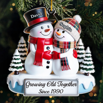 Custom Acrylic Ornament Personalized Anniversary Christmas Wedding Gifts For Husband And Wife Him And Her Loves Sweetest Tradition