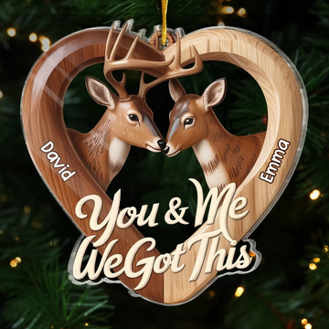 Custom Acrylic Ornament Personalized Anniversary Christmas Wedding Gifts For Husband And Wife Him And Her Youre My Favorite Catch