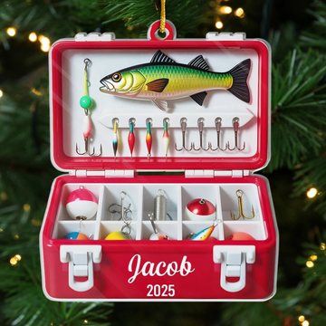 Custom Acrylic Ornament Personalized Christmas Birthday Fishing Gifts For Fisherman The Best Catch Of The Season