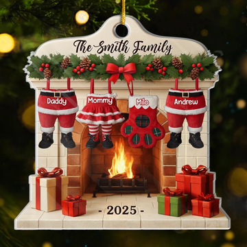 Custom Acrylic Ornament Personalized Christmas Birthday Gifts For Mom Dad Brother Sister Kids Love Gathers Where We Are