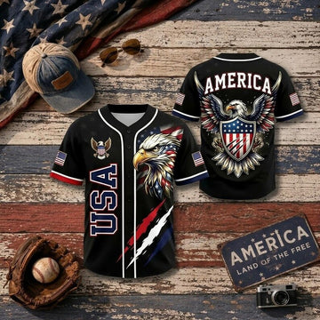 Custom Name 250th Anniversary Baseball Jersey Shirt, 250 Years of Freedom Jersey for Men Women Family