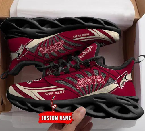 Custom Name – NHL-02-Arizona Coyotes Personalized Max Soul Sneakers – DS005