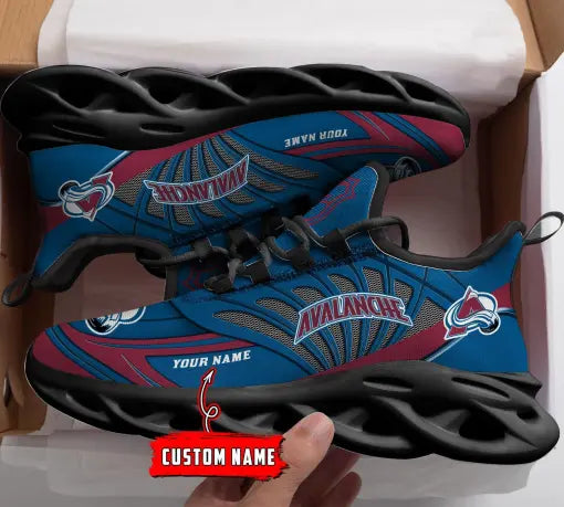 Custom Name – NHL-08-Colorado Avalanche Personalized Max Soul Sneakers – DS005