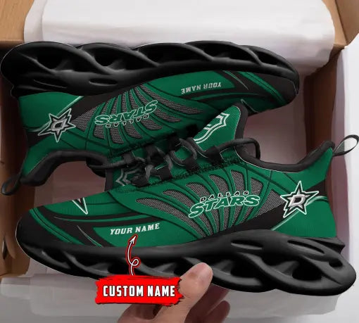 Custom Name – NHL-10-Dallas Stars Personalized Max Soul Sneakers – DS005