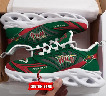 Custom Name – NHL-15-Minnesota Wild Personalized Max Soul Sneakers – DS005