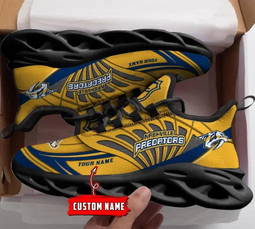 Custom Name – NHL-17-Nashville Predators Personalized Max Soul Sneakers – DS005
