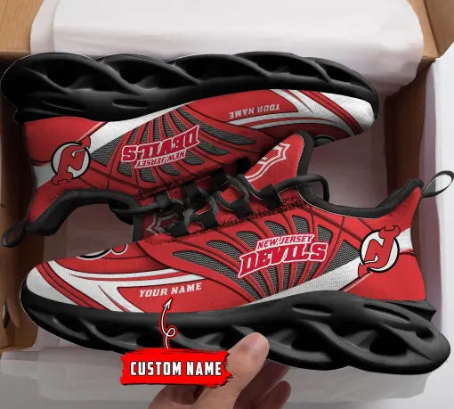Custom Name – NHL-18-New Jersey Devils Personalized Max Soul Sneakers – DS005