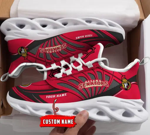 Custom Name – NHL-21-Ottawa Senators Personalized Max Soul Sneakers – DS005