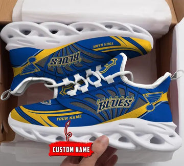 Custom Name – NHL-25-St. Louis Blues Personalized Max Soul Sneakers – DS005