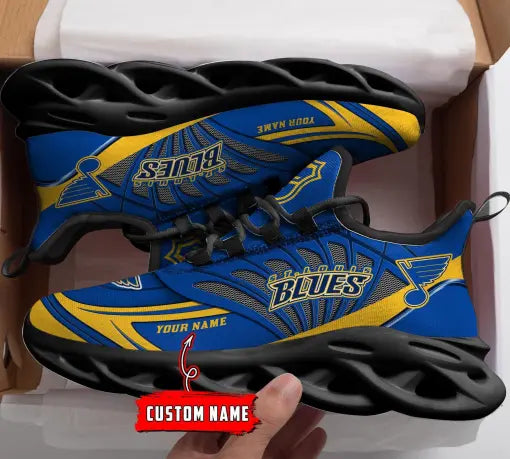 Custom Name – NHL-25-St. Louis Blues Personalized Max Soul Sneakers – DS005