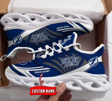Custom Name – NHL-26-Tampa Bay Lightning Personalized Max Soul Sneakers – DS005