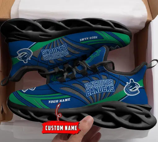 Custom Name – NHL-28-Vancouver Canucks Personalized Max Soul Sneakers – DS005