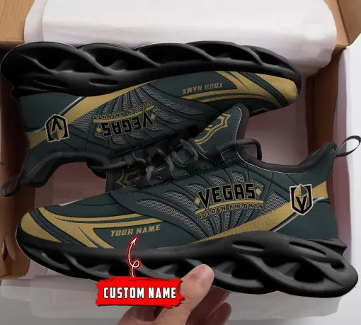 Custom Name – NHL-29-Vegas Golden Knights Personalized Max Soul Sneakers – DS005