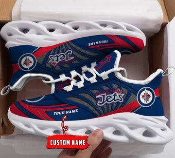 Custom Name – NHL-31-Winnipeg Jets Personalized Max Soul Sneakers – DS005