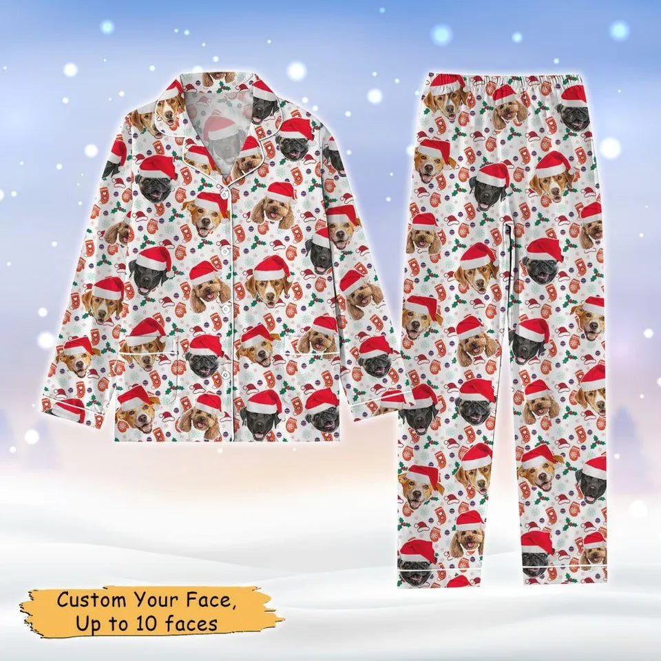 Custom Pet Pajamas Christmas, Personalized Dog Pajamas, Custom Cat Pajamas, Puppy Christmas Pajamas, Gift For Dog Mom, Xmas Gift