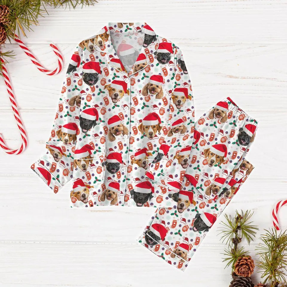 Custom Pet Pajamas Christmas, Personalized Dog Pajamas, Custom Cat Pajamas, Puppy Christmas Pajamas, Gift For Dog Mom, Xmas Gift