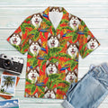 Custom Photo Dog Red Tropical Hawaiian Shirt, Short Sleeve Hawaiian Aloha Shirt for Dog loversCustom Photo Dog Red Tropical Hawaiian Shirt, Short Sleeve Hawaiian Aloha Shirt for Dog lovers