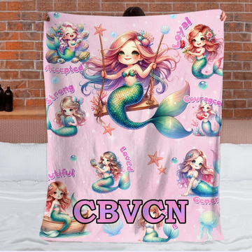 Custom Blanket with Childlike Style - Personalized Name - SDG