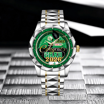 Custom Graduation Watch - Personalized Congrats Grad Gift with Name, Perfect for Graduation Celebration & Keepsake