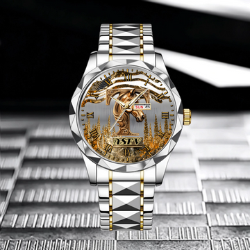 Customized Love Horses Letter Watch - Personalized Name And Initial - Gift For Horse Lovers, Owners PS10022