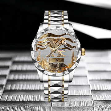 Customized Love Horses Letter Watch - Personalized Name And Initial - Gift For Horse Lovers, Owners PS10024
