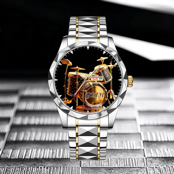 Customized Awsome Drumer Watch - Personalized Name - Gift For Drumers