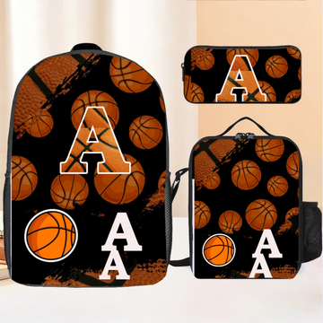 Customized Basketball Themed Backpack - Personalized Name Backpack
