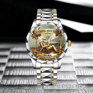 Customized Celebrating Retirement Watch - Personalized Name and Year - Retirement Gifts for Colleagues, Friends