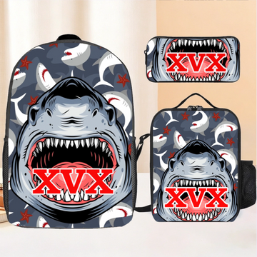 Customized Children'S Shark Backpack With Personalized Name-A Gift For Boys At The Beginning Of School Season
