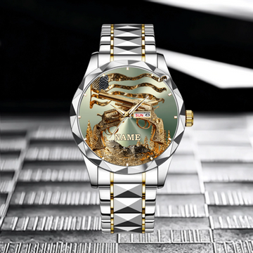 Customized Guns Watch - Personalized Name - Gift For Man