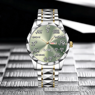 Customized Mathematical Dial Watch - Personalized Name - Gift For Friend, Mathematics Enthusiast