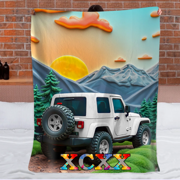 Customized Off Road Blanket - Personalized Name - Gift For Off Road Lovers