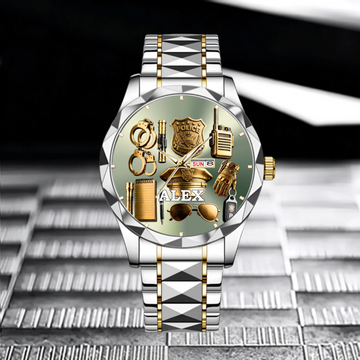 👮Customized Police Officer Watch - Personalized Name - Gift For Police Officers