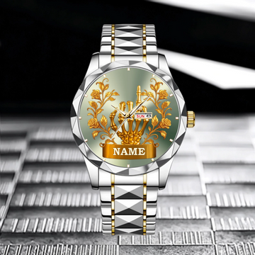 Customized Skull Finger Wrap Ring Watch - Personalized Name - Gift For Lover, Couple Anniversary Gift