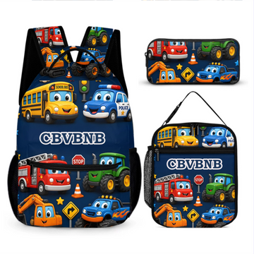 Customized Trending Animal & Magical World Backpack Set - Personalized Name - Back to School Gift For Kids