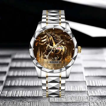 Customized Wild Spirit Horse Watch - Personalized Name - Gift For Horse Lovers, Horse Owners