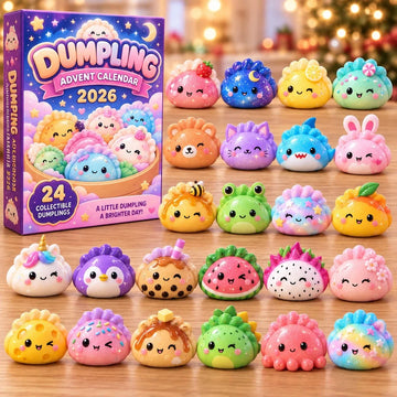 Cute Dumpling Friends Advent Calendar 2026 - 24-Day Countdown, Acrylic Charms