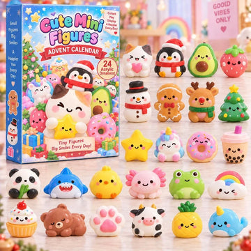 Cute Mini Figures Advent Calendar 2026 - 24-Day Countdown, Acrylic Charms