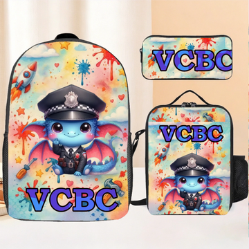 Cute Baby Dragons Customized Backpack - Personalized Name - Start The School Season