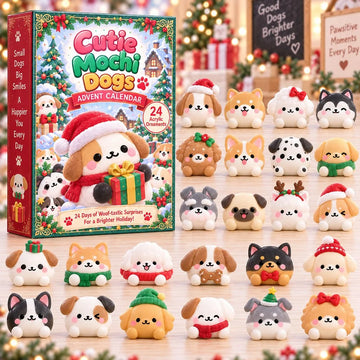 Cutie Mochi Dogs advent calendar 2026 - 24-Day Countdown, Acrylic Charms