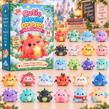 Cutie Mochi Dragon Advent Calendar 2026 - 24-Day Countdown, Acrylic Charms