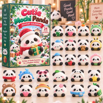 Cutie Mochi Panda Advent Calendar 2026 - 24-Day Countdown, Acrylic Charms