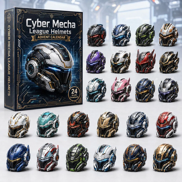 Cyber Mecha League Helmets Advent Calendar 2026 - 24-Day Countdown, Acrylic Charms Every Day Bring New Suprises