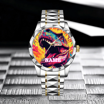 Cyberpunk Dinosaur - Personalized Watch