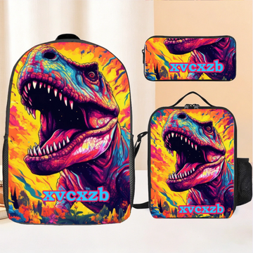 Cyberpunk Dinosaur Custom Backpack - Gift For Back-To-School Season