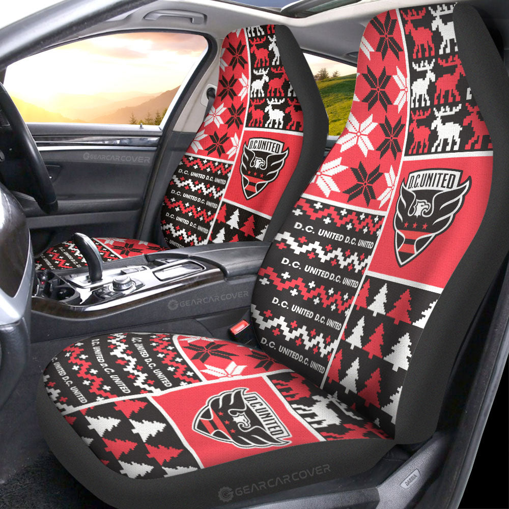 D C United Car Seat Covers Custom Ugly Style Car Accessories